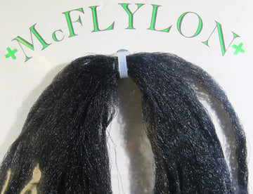 Hareline McFlylon Black yarn floats, ideal for strike indicators and parachutes.