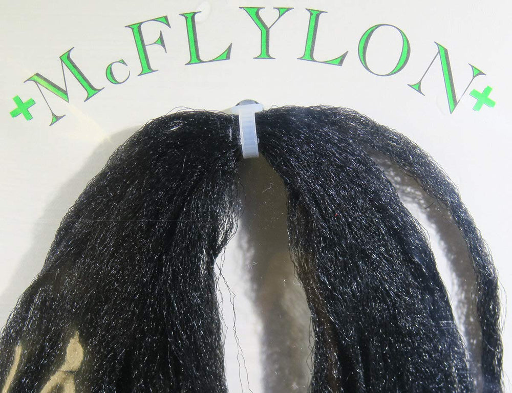 Hareline McFlylon Black yarn floats, ideal for strike indicators and parachutes.