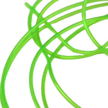 Hareline Midge hollow tubing chartreuse close-up for vivid fly tying
