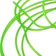 Hareline Midge hollow tubing chartreuse close-up for vivid fly tying