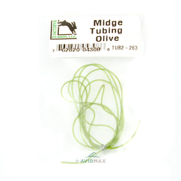 Olive Hareline hollow tubing used for nymph and stonefly patterns.