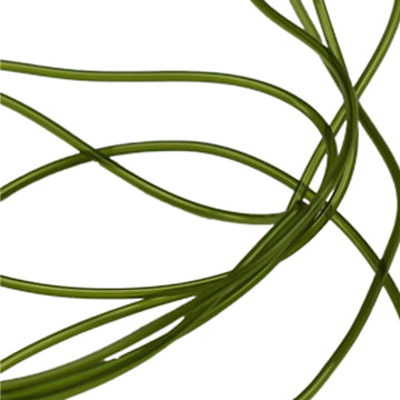 Hareline Midge Hollow Tubing in olive for versatile fly tying.