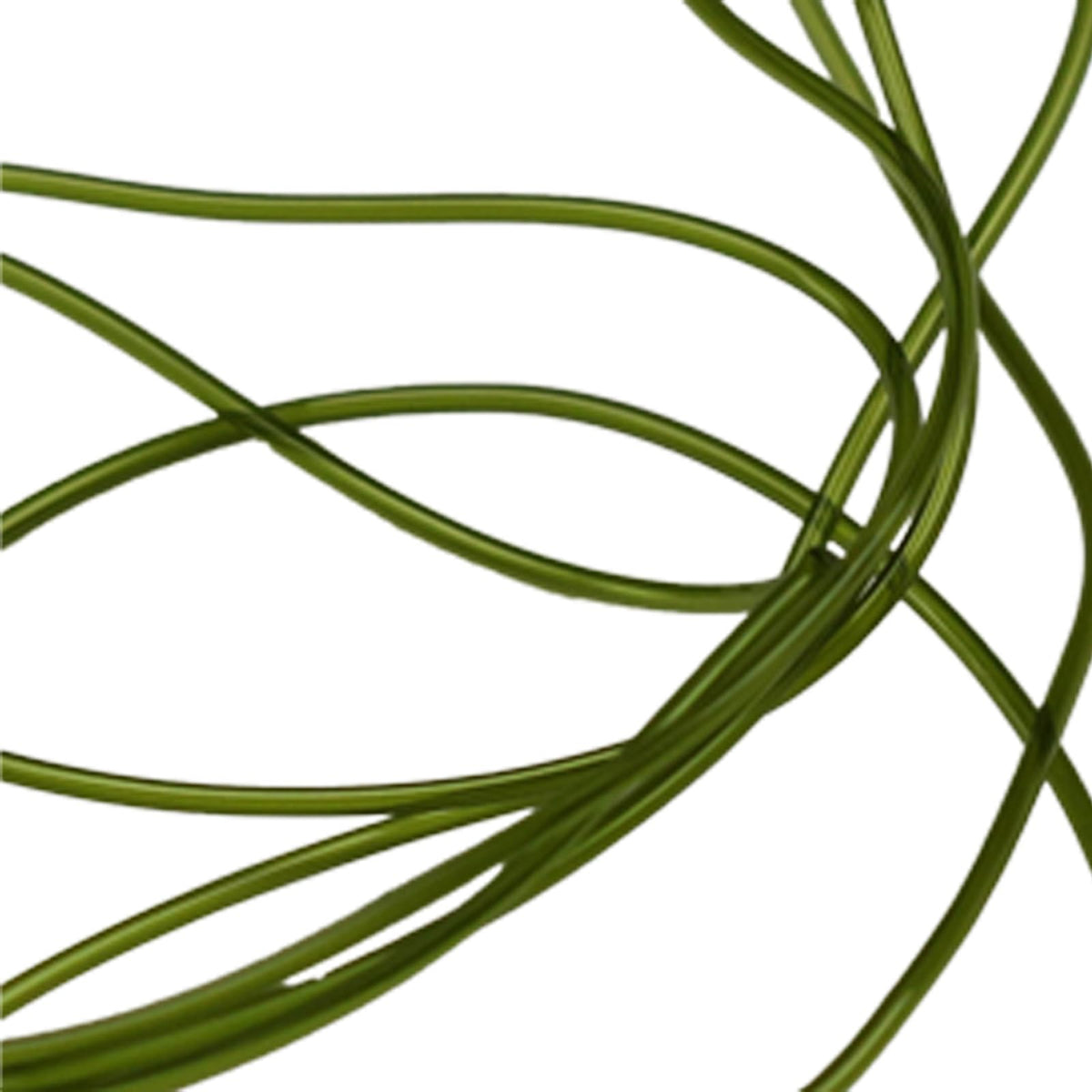 Hareline Midge Hollow Tubing in olive for versatile fly tying.