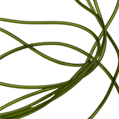 Hareline Midge Hollow Tubing in olive for versatile fly tying.