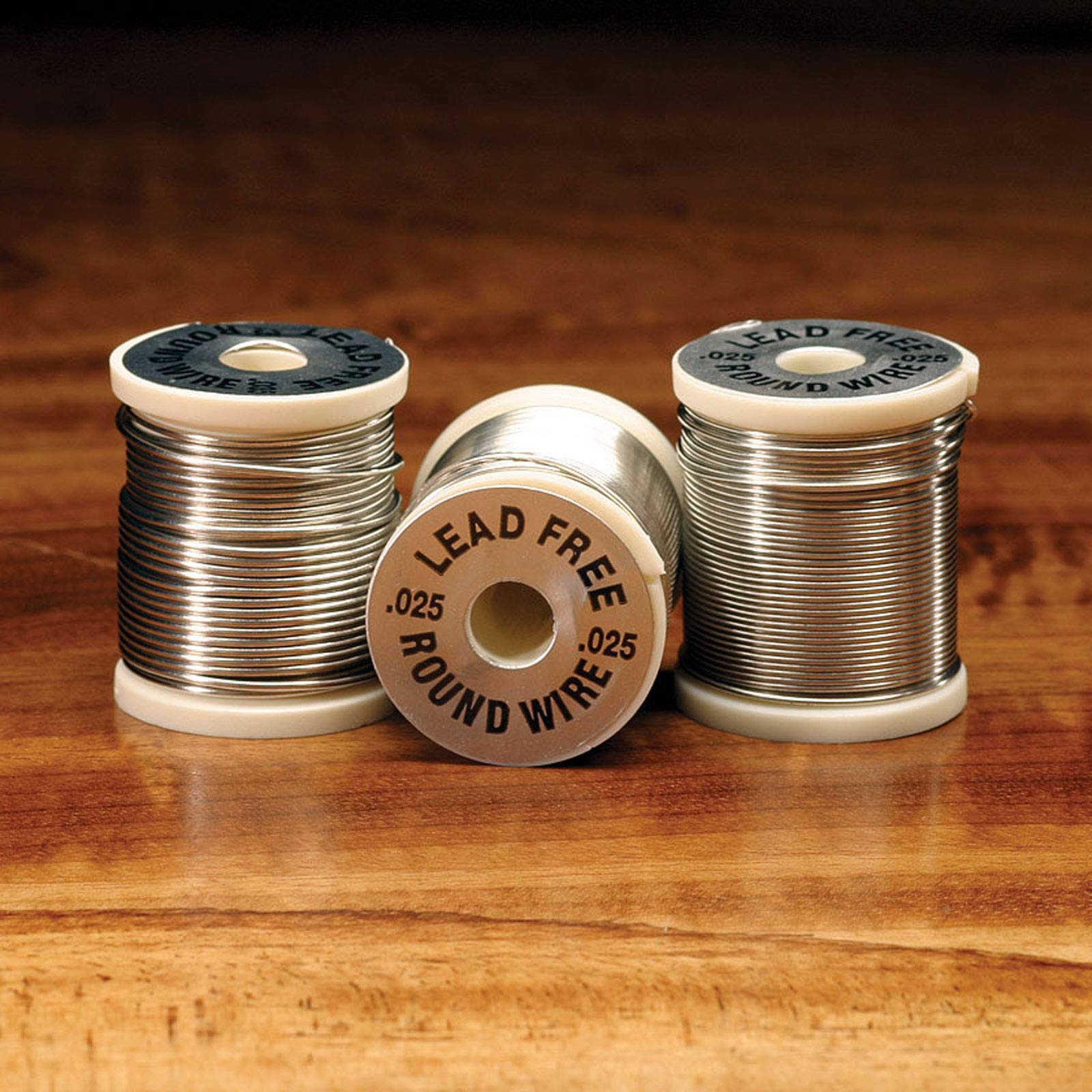 Hareline non-toxic alloy round wire on spool, ideal for adding weight to hook shanks without lead