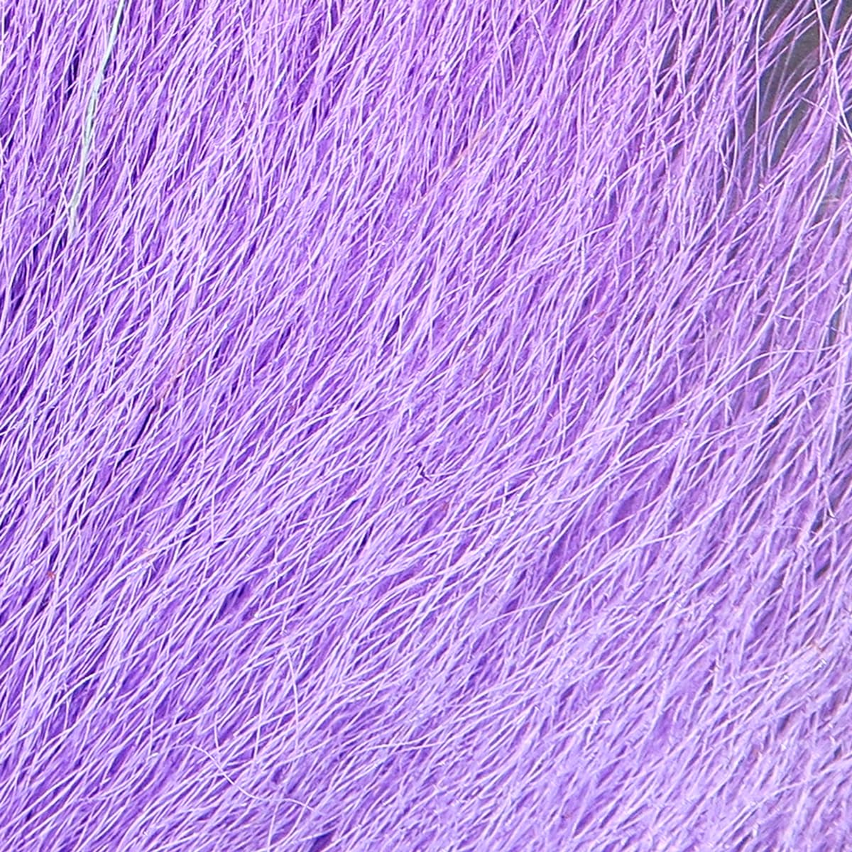 Hareline Pastel Northern Bucktail in Pastel Purple showing subtle streamer color