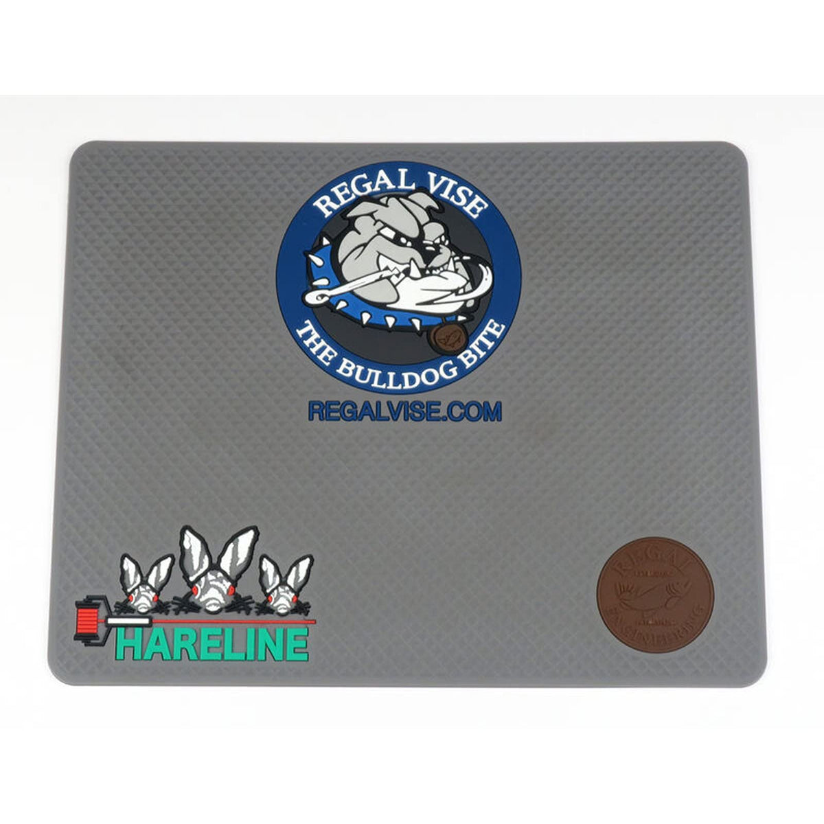 Hareline Regal fly tying pad with a dimpled surface holds hooks and beads securely.