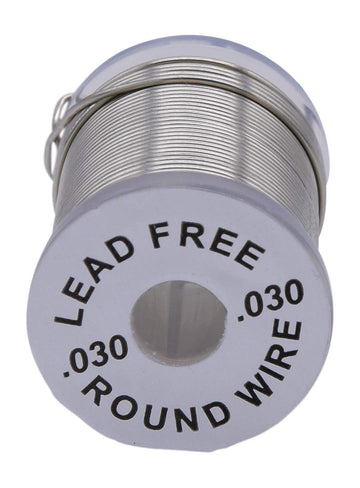 Hareline round lead-free wire 0.030 adds weight to hook shanks while resisting tarnish.