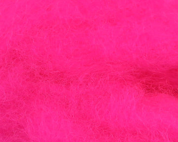 Hareline Sculpin Wool Hot Pink shown for dense heads on sculpin flies