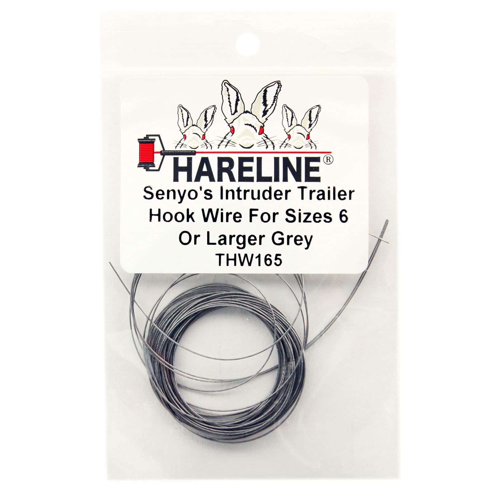 Hareline Senyo's Intruder Trailer Hook Wire coiled, secures trailing hooks without fouling.