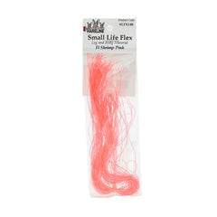 Hareline Small Life-Flex Shrimp Pink: flexible legs for natural movement on nymphs and small streamers.