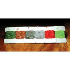 Hareline Solid Krystal Tinsel Chenille in Krystal FL Orange adds shimmering texture for bugger patterns.