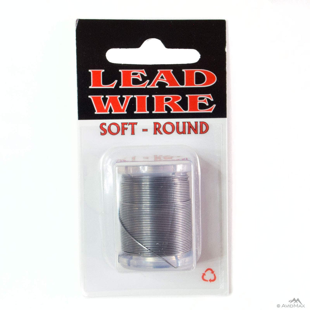 Hareline Spooled Lead Wire on bobbin enables precise weight tuning.