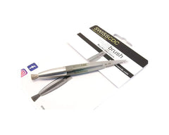 Hareline SwissCDC MultiBrush front brush close-up for precise fly detailing