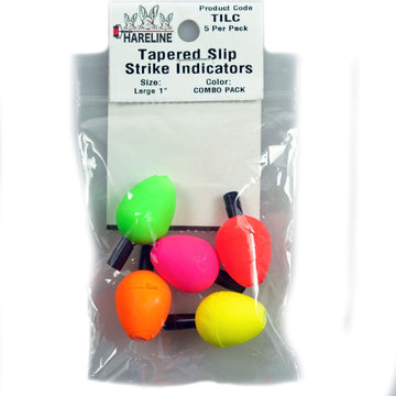 Hareline Tapered Slip Indicator combo pack, large size, for reliable strike indication and controlled leader presentation
