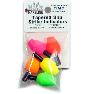 Hareline Tapered Slip Indicators on a leader provide buoyant grip for precise strike signaling.