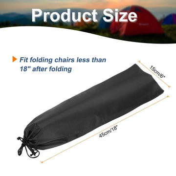 HARFINGTON camp chair bag drawstring top for quick access.