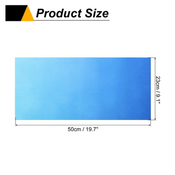 HARFINGTON cooling neck gaiter gradient blue side view ideal for sun protection and ventilation.