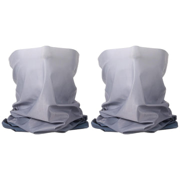 HARFINGTON cooling neck gaiter gradient gray protects face from sun during fishing