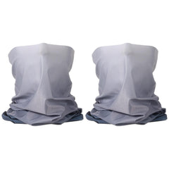 HARFINGTON cooling neck gaiter gradient gray protects face from sun during fishing