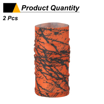 HARFINGTON cooling neck gaiter poly-spandex knit demonstrates elasticity and moisture-wicking.