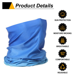 HARFINGTON neck gaiter worn in different styles demonstrating versatile outdoor use.