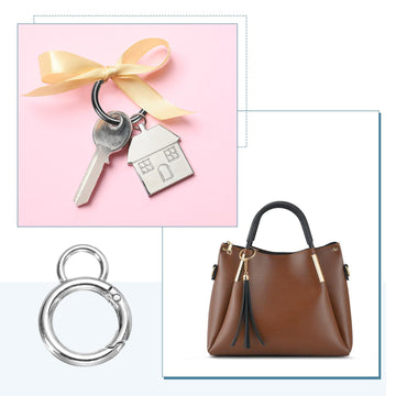 HARFINGTON one-handed operation demonstrates easy clip-on to purses.