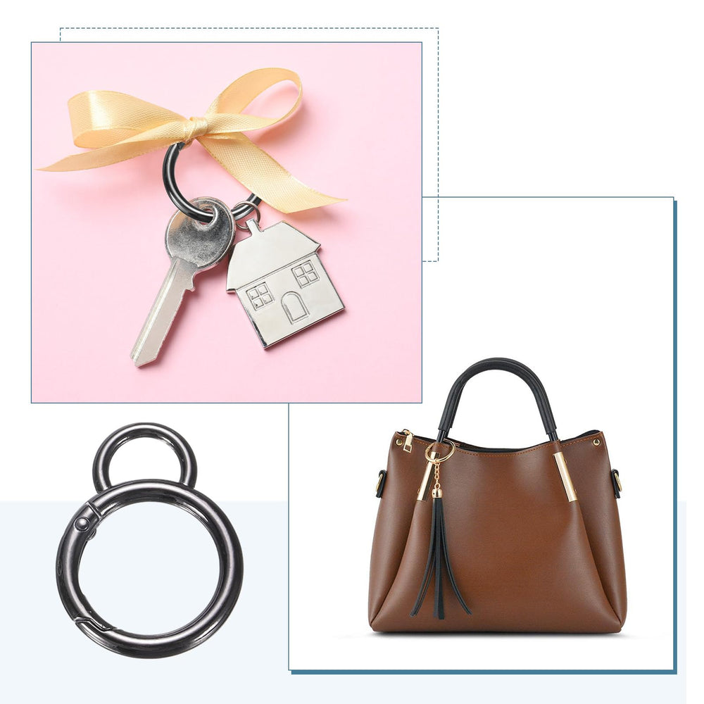 HARFINGTON one-handed operation makes attaching to keys or bags quick and simple.