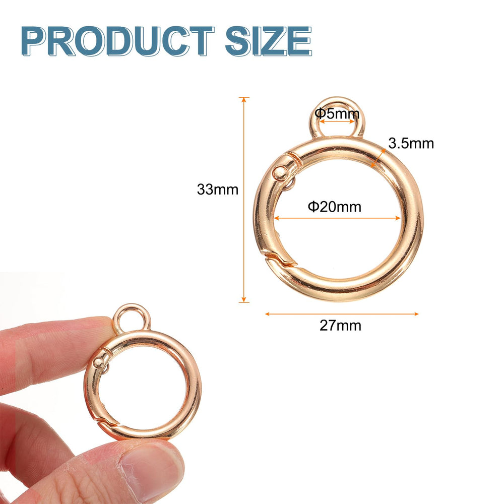 HARFINGTON metal spring clasp on purses enhances bag accessories