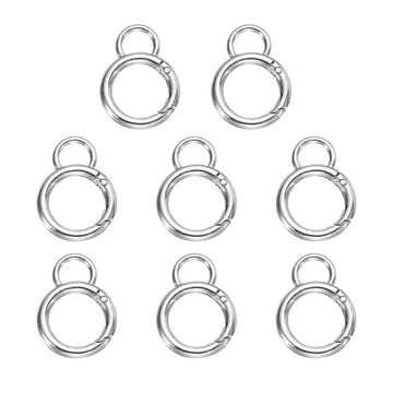 HARFINGTON spring O-ring clip close-up, showing durable zinc alloy and sleek finish.