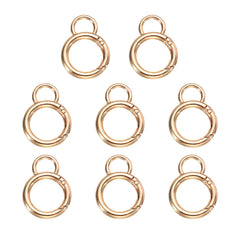 HARFINGTON gold spring O-ring clip on a keyring for secure everyday use.