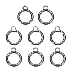 HARFINGTON spring O-ring clip on keychain for secure, one-handed use.