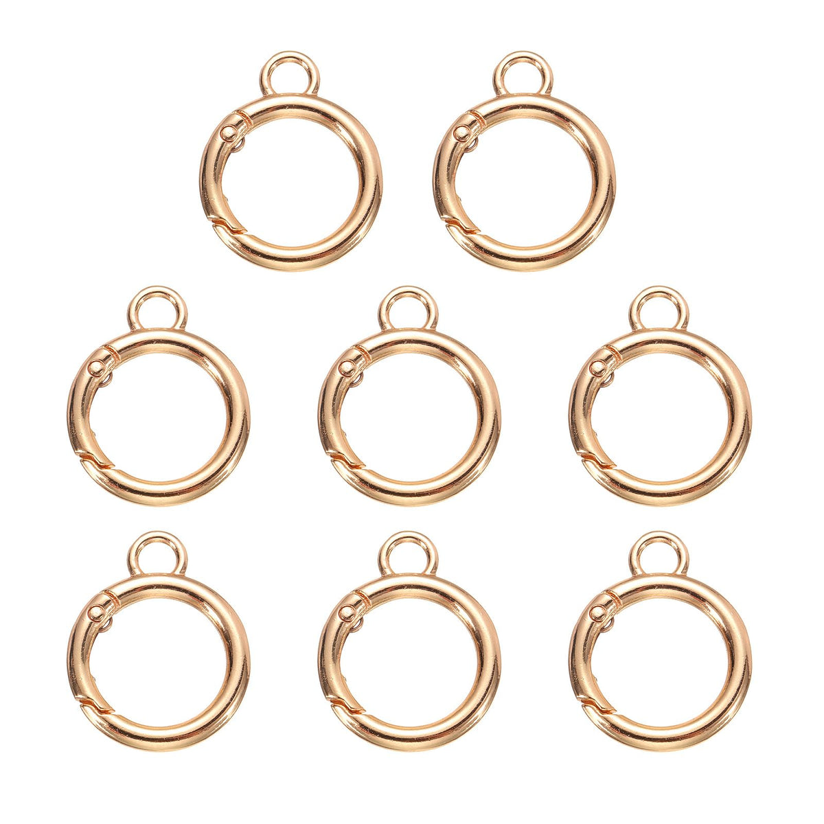 HARFINGTON spring O-ring clip on keys for effortless one-handed use