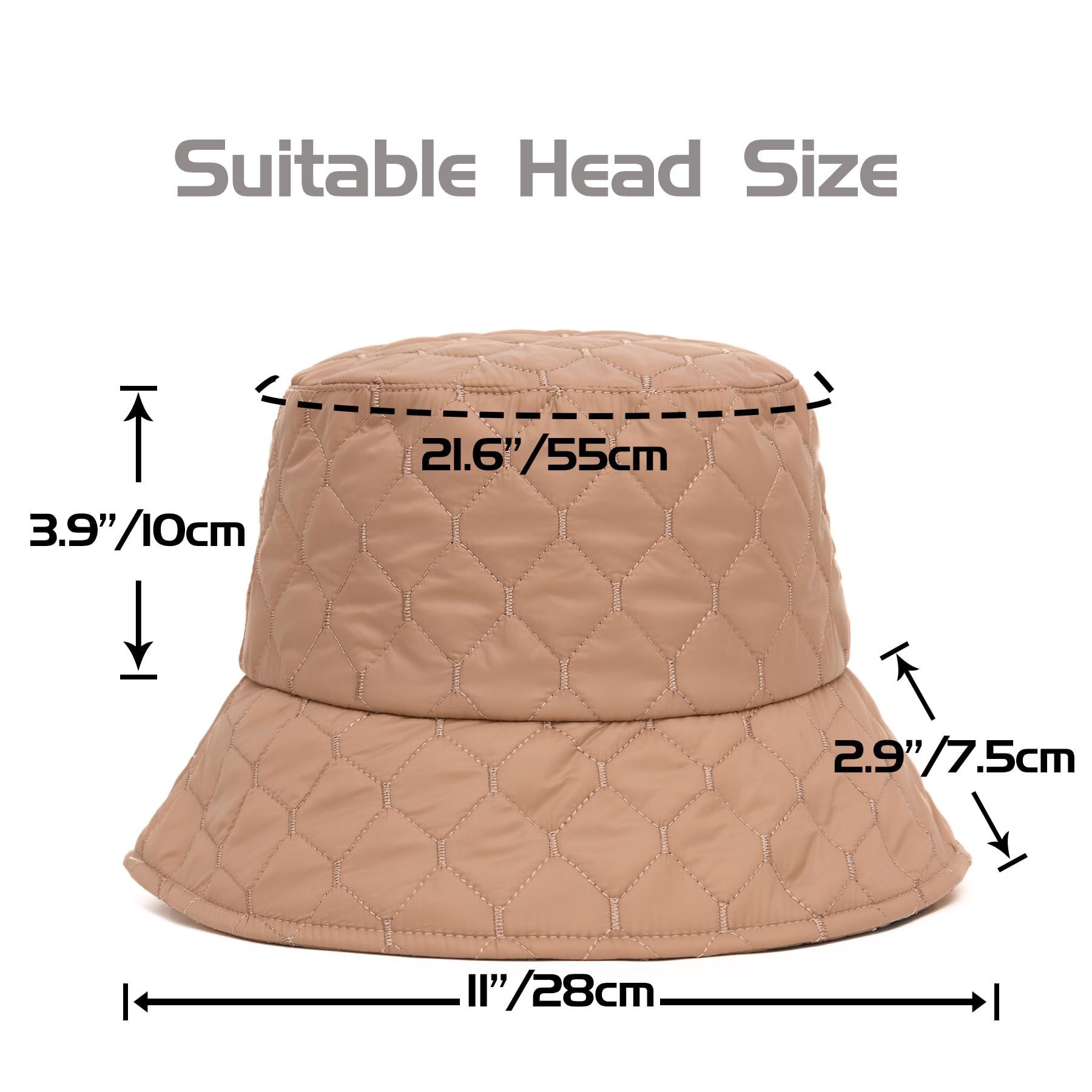 Packable and lightweight Fisherman's hat in Khaki