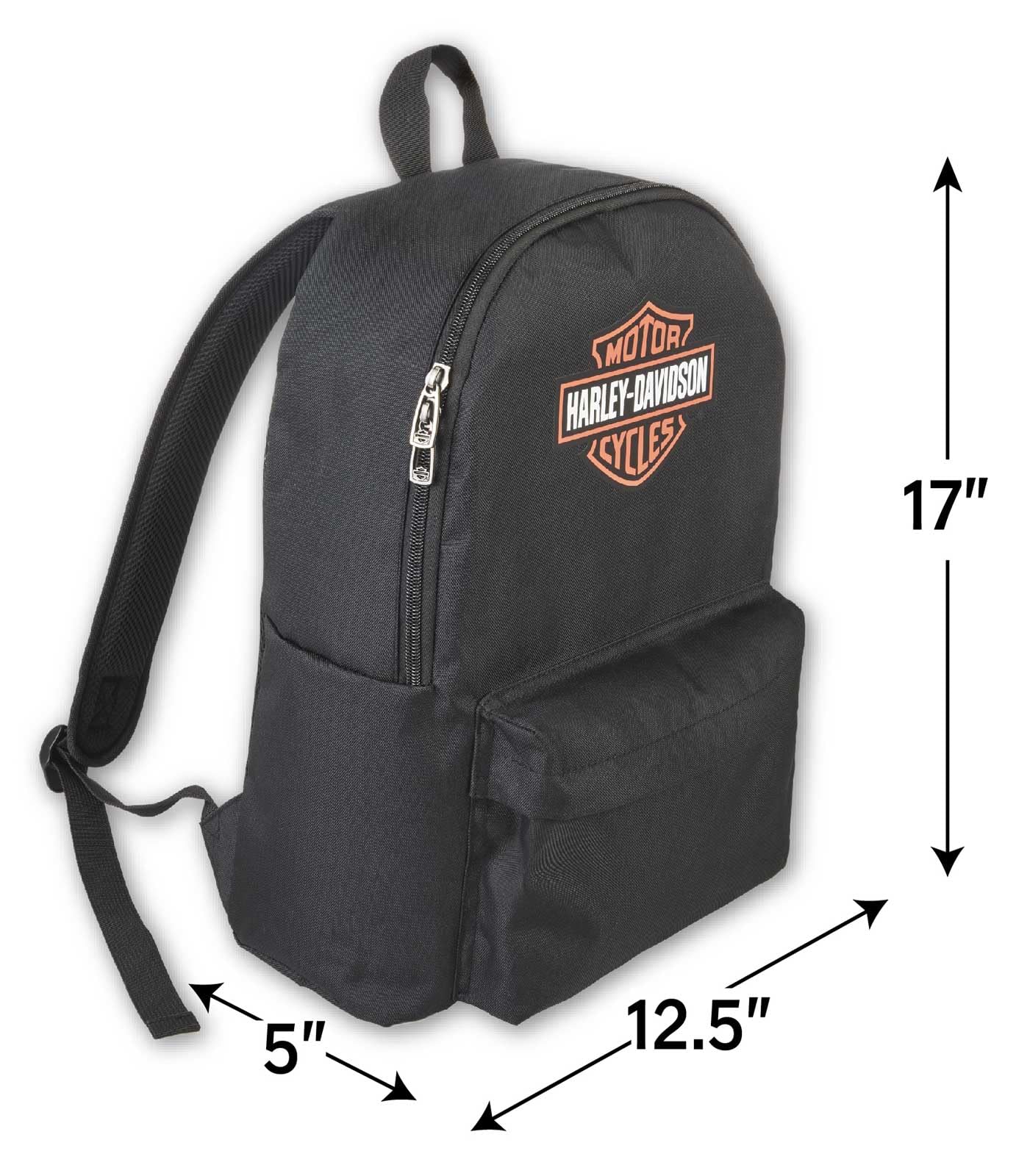 Interior pockets help organize work or school items.