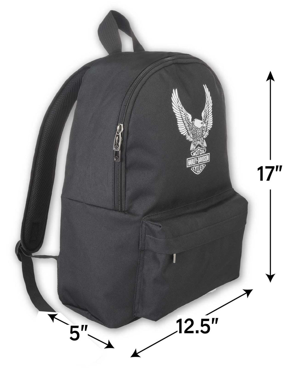 Harley-Davidson Eagle Rugged Backpack in-use demonstrates ready daily carry.