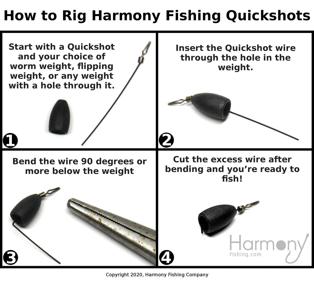 Built-in swivel line clip on Harmony Quickshot Dropshot Wire