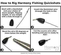 Built-in swivel line clip on Harmony Quickshot Dropshot Wire