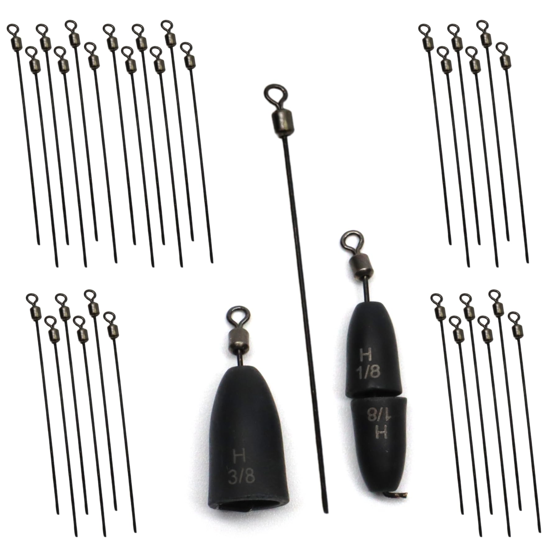 Main image: Harmony Fishing Free Rig Wires 30-pack