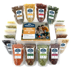 Harmony House Backpacking Kit packaging white, travel-ready for camping trips.