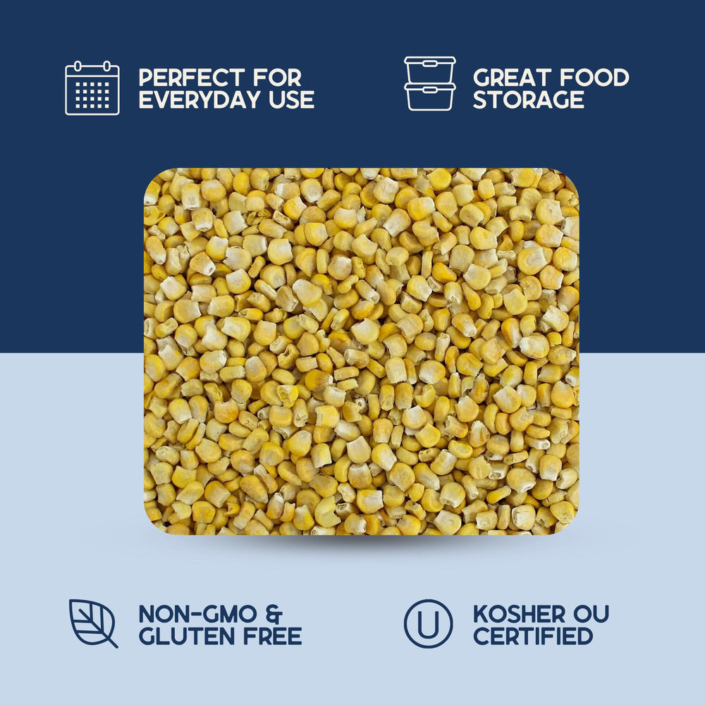 Harmony House backpacking snack, lightweight freeze-dried corn for quick fuel.