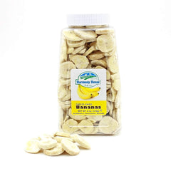 Harmony House banana slices in bowl, ready for breakfast or trail mix.