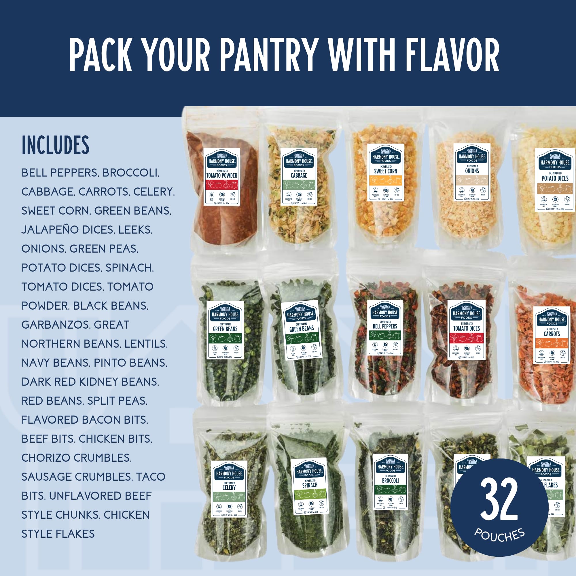 Harmony House Deluxe Sampler recyclable packaging minimizes waste.