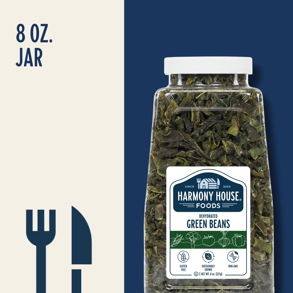 Harmony House Dried Green Beans simmering in a pot