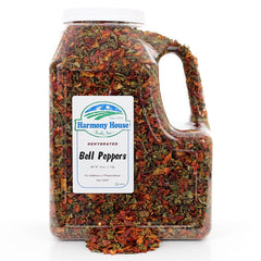 Harmony House peppers for cooking uses highlight, from soups to camping meals.