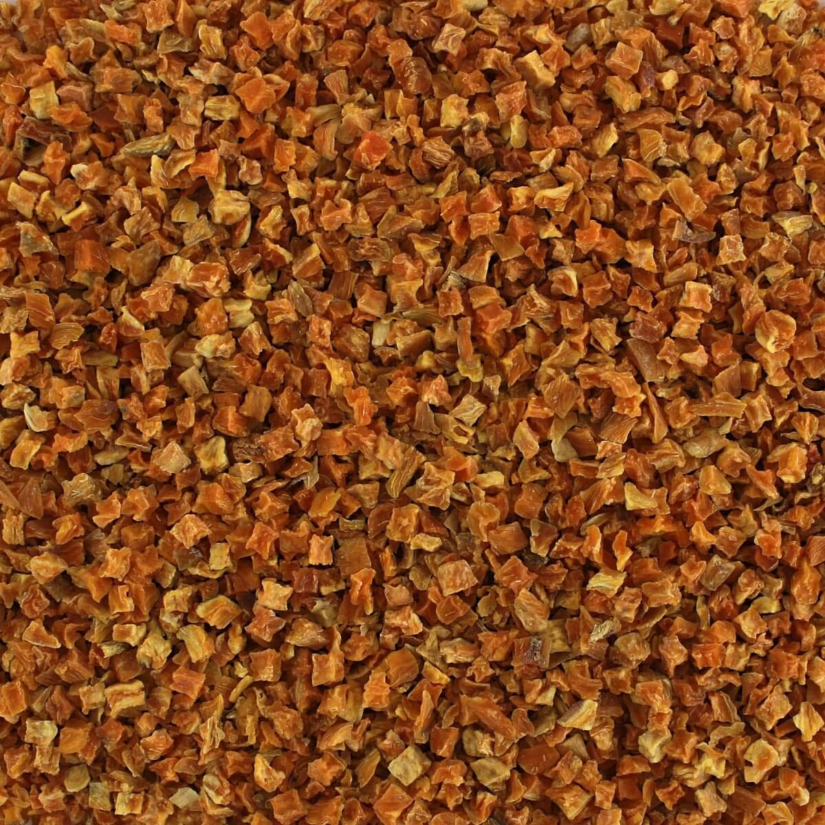 Harmony House sweet potato dices sizzling in saucepan, ideal for camp recipes.