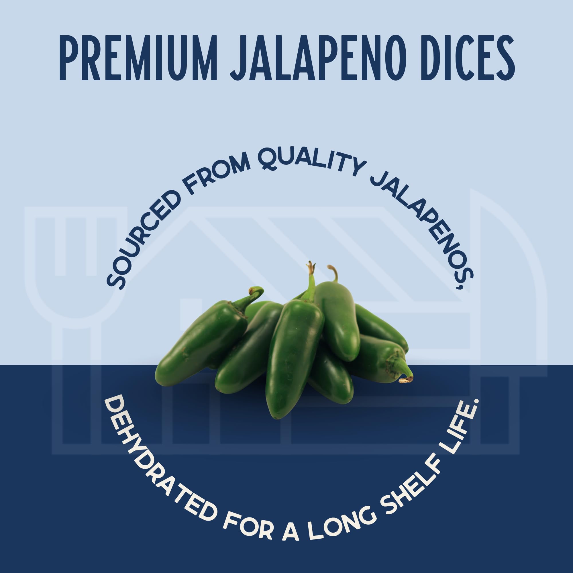 Harmony House dried jalapeños pouring from jar, ideal for quick flavor boosts.