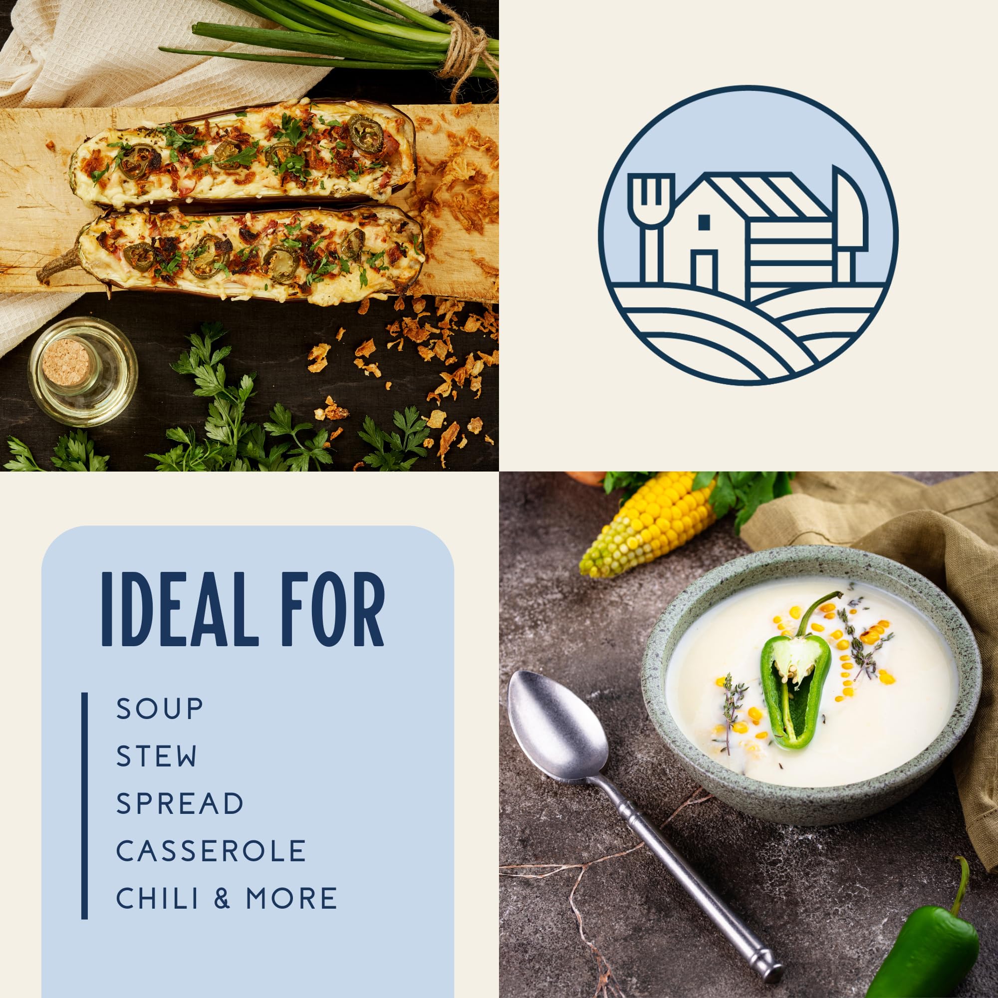 Harmony House leaves peak flavor through dehydration for tasty meals.