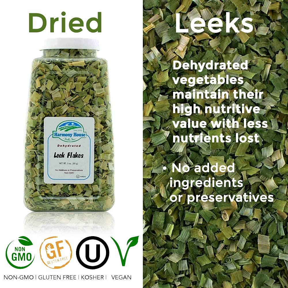 Harmony House leek flakes camping kit ready for outdoor cooking.