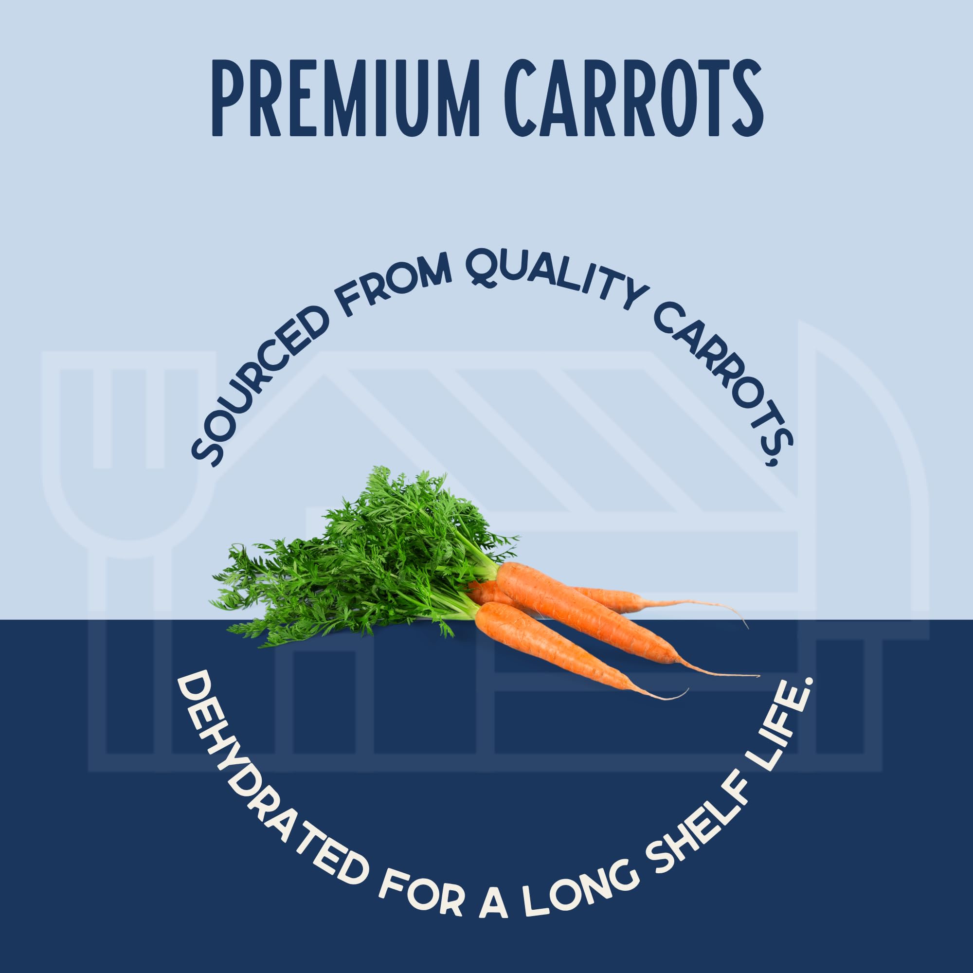 Harmony House stir-fry dried carrots demonstrate vibrant color and quick meal topping.